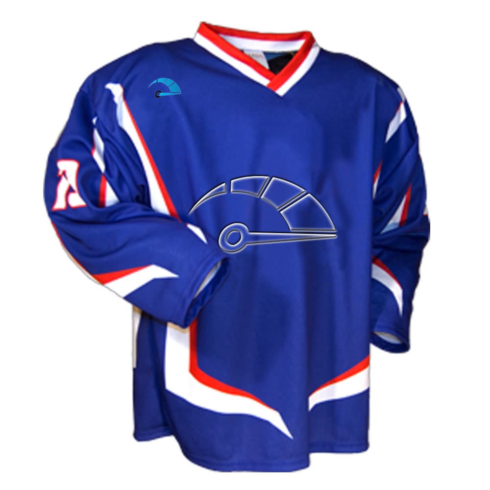 Blue  hockey ice uniform